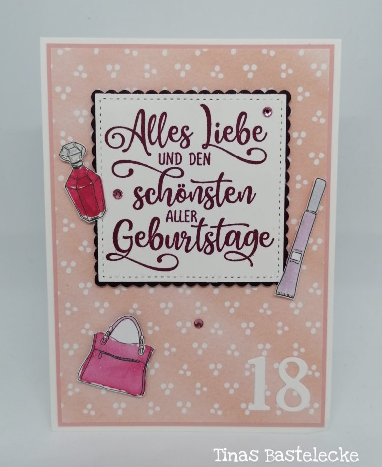 Geburtstagskarte Zum 18. Für Meine Nichte – Edelstahl, Graviert, 8,6x5,4 Cm